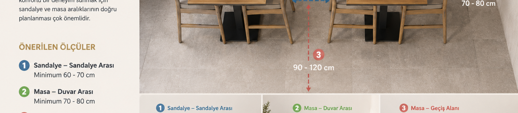 Restoranlarda Sandalye Aralıkları Kaç cm Olmalı?